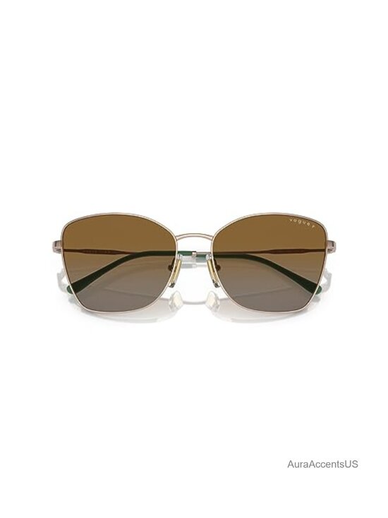 Butterfly Full Rim Metal Sunglasses with Polarized Gradient Lenses